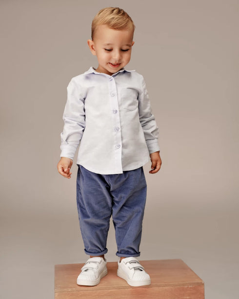 BLUE COTTON SHIRT